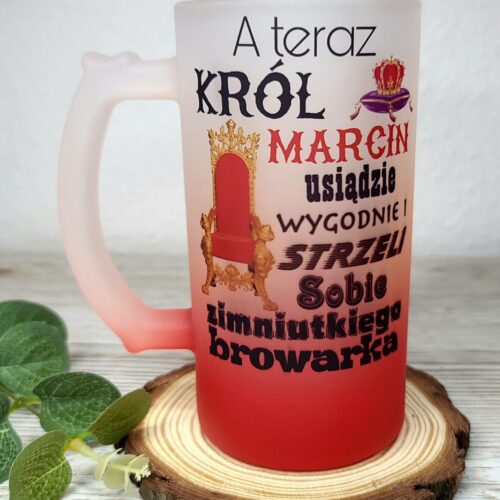 Kufel czerwony dla Króla / Królowej