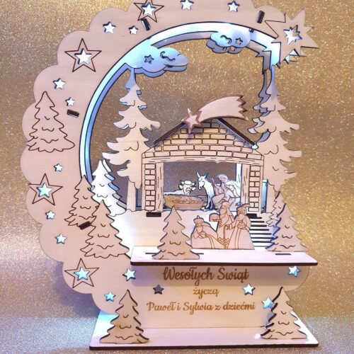 Drewniana Szopka Bożonarodzeniowa