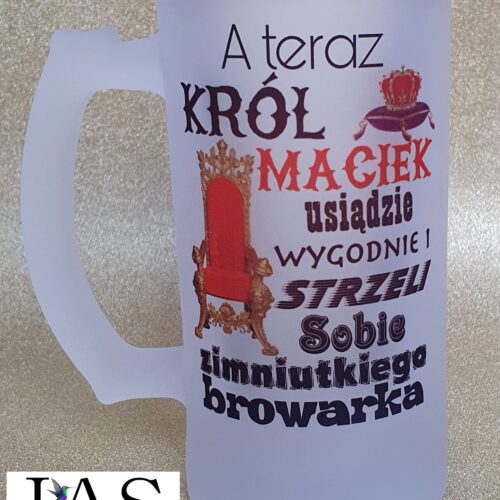 Kufel matowy dla Króla
