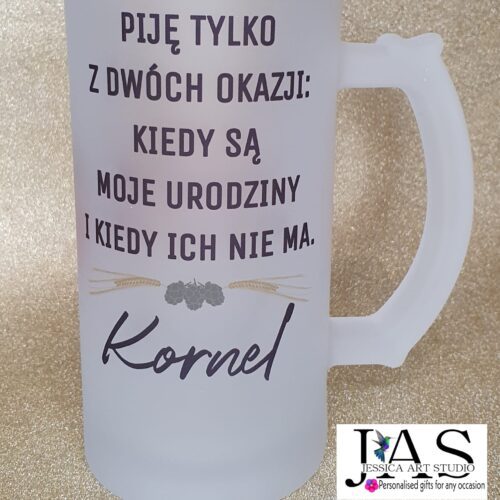 Kufel matowy - piję tylko