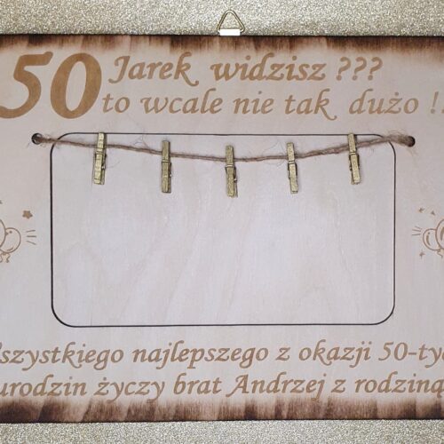 Ramka na pieniądze - 50tka