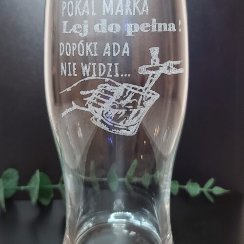 Szklanka do piwa - lej do pełna