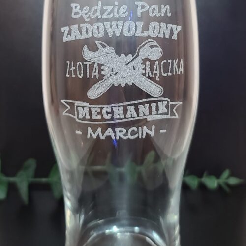 Szklanka do piwa -Będzie Pan zadowolony