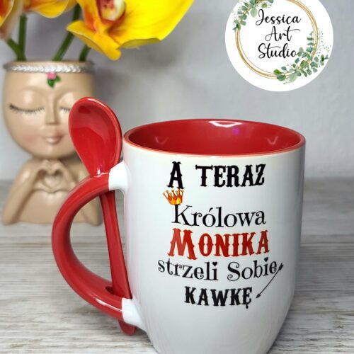 Kubek z łyżeczką - Królowa