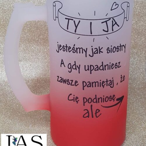 Kufel czerwony dla Przyjaciółki