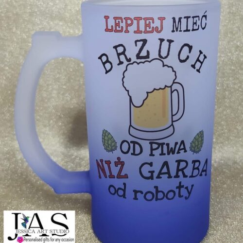 Kufel niebieski - lepiej mieć