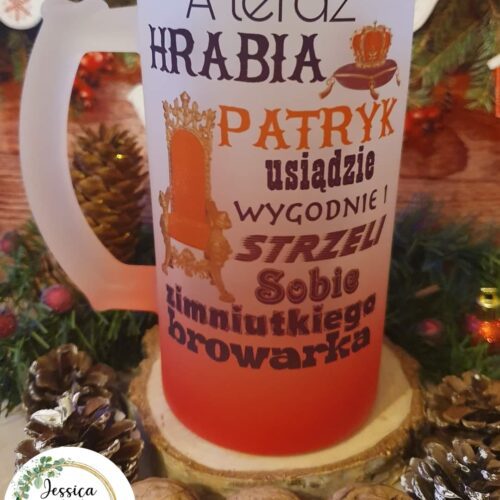 Kufel czerwony - Hrabia/ Hrabina