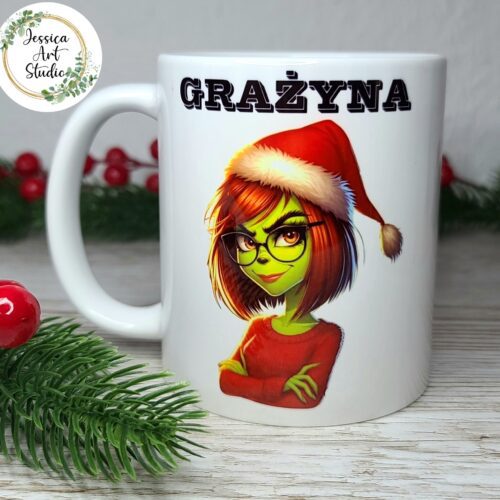 Kubek biały- Świąteczny