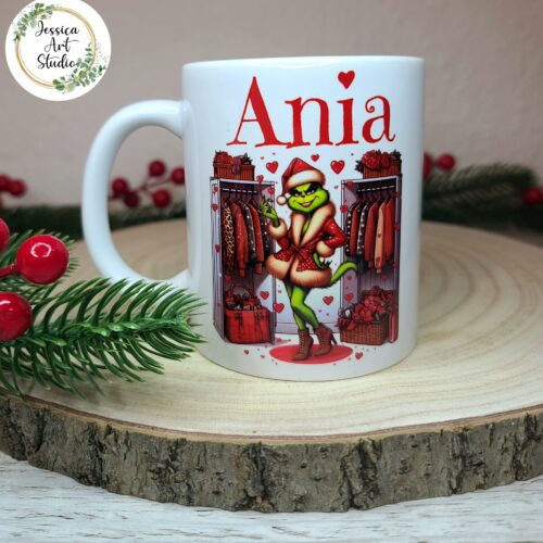 Kubek biały - Świąteczny