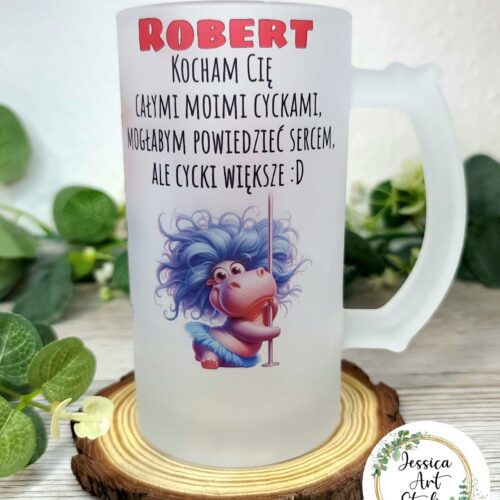 Kufel matowy - kocham Cię