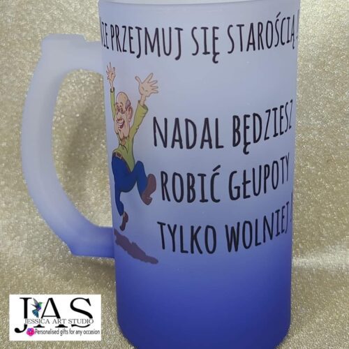 Kufel niebieski - Nie przejmuj się