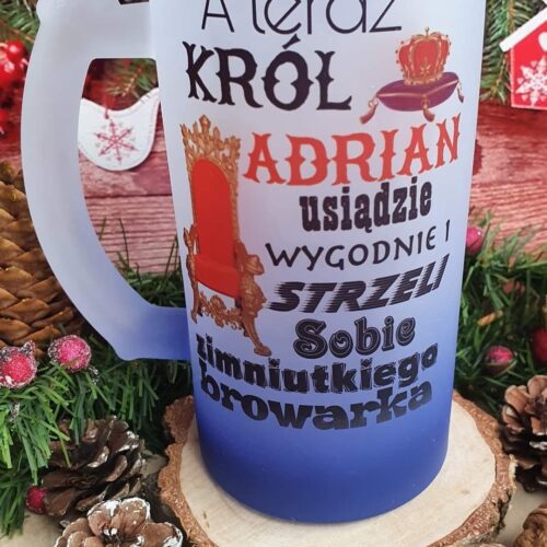 Kufel niebieski dla Króla / Królowej