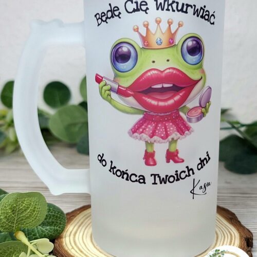 Kufel matowy - będę Cię