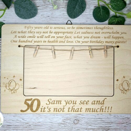 Ramka urodzinowa- 50th