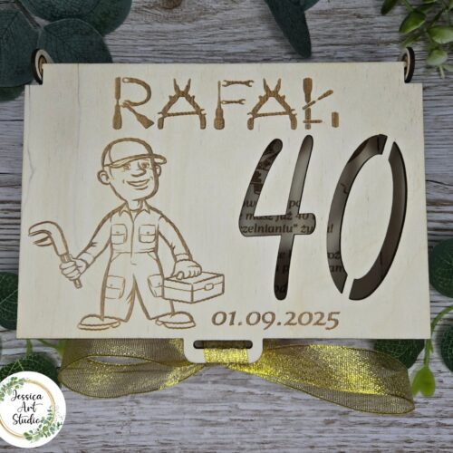 Pudełko ze wstążką - 40tka