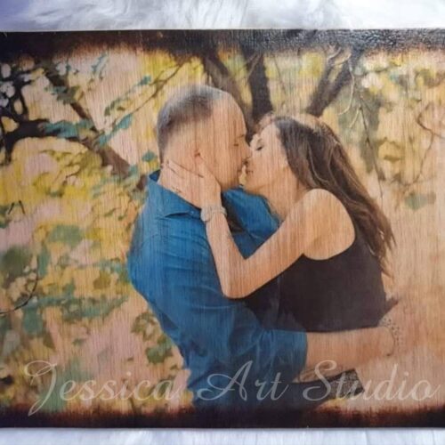 Zdjęcie na drewnie - tabliczka A4