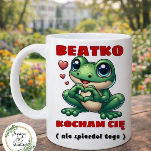 Personalised Funny Frog Mug – Custom Name Gift