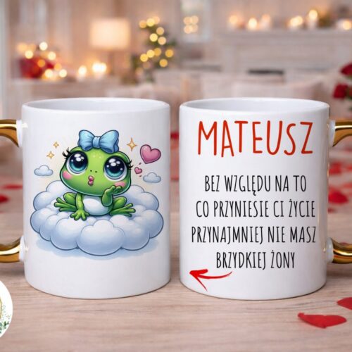 Personalised Funny Frog Mug – Humorous Gift with Name