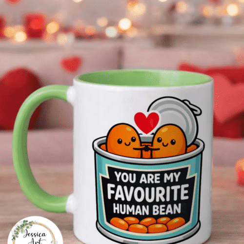 You Are My Favourite Human Bean Mug – Funny Love Gift for Couples